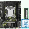 Placa-mãe JIESHUO X99 com suporte a TPM 2.0, processadores Intel Xeon E5 V3/V4 LGA 2011-3 e memória RAM DDR4 NVME M.2 de quatro canais.
