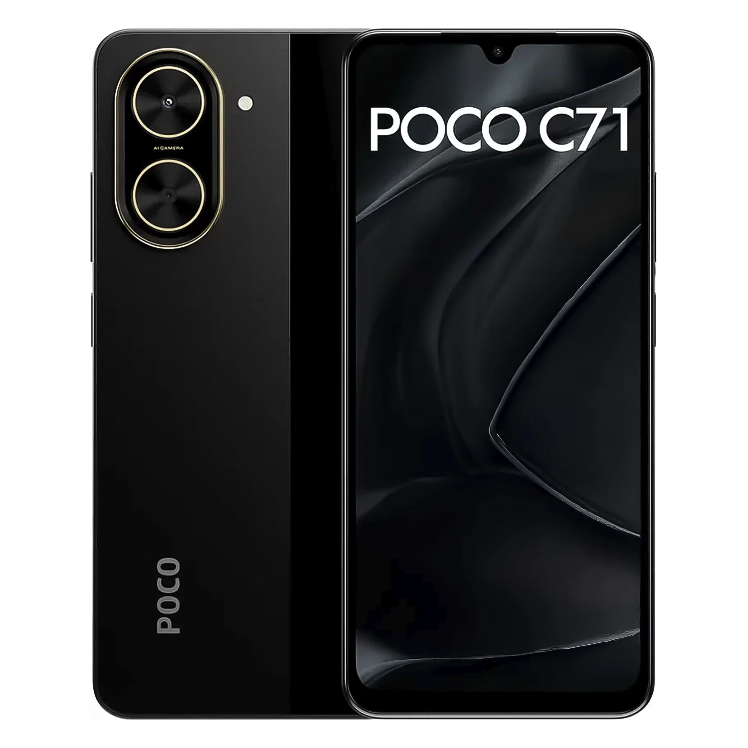 Xiaomi POCO C71 Dual SIM de 128GB 4GB RAM de 6.88″ 32MP 8MP – Preto (Global)