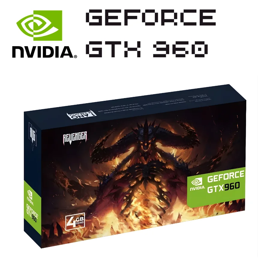 Placa De Video Geforce GTX 960 4gb Ddr5 128 Bits Revenge Nvidia Pc Gamer Jogos Grafico para Computador DO BRASIL ENVIO IMEDIATO