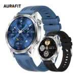 AURAFIT AM29: 1.43″ AMOLED Smartwatch with Wireless Charging, 100+ Modes, Health Monitor (HR/SpO2/Sleep), IP68 ,Support Strava
