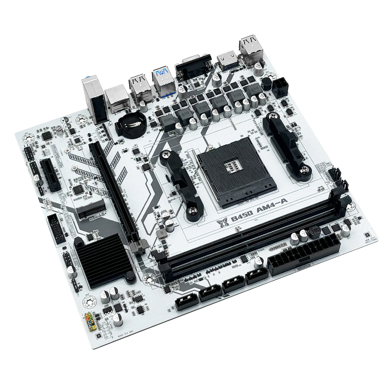 Placa-mãe MACHINIST B450 AM4 AMD suporta CPU Ryzen 5500 5600 5600G, memória DDR4, PC desktop, dual-channel, M-ATX, M.2 NVME.
