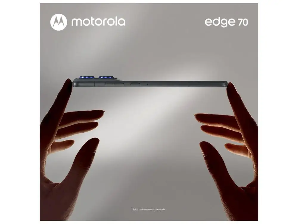 Smartphone Motorola Edge 70 256GB 5G 16GB RAM Cinza 6,7″ Câm. Tripla + Selfie 50MP