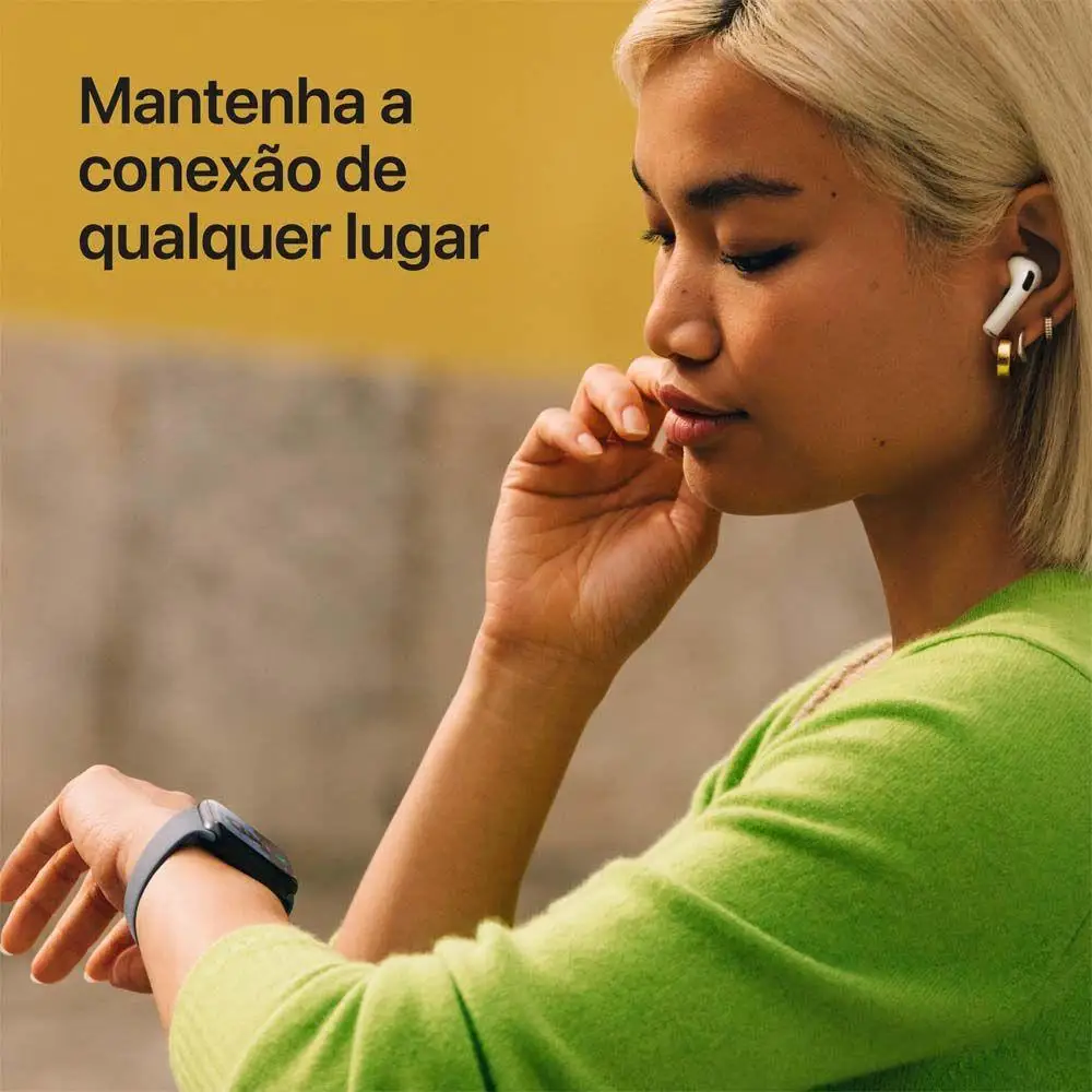 Apple Watch SE 3 GPS Caixa Estelar de Alumínio 44mm Pulseira Esportiva Estelar M/G