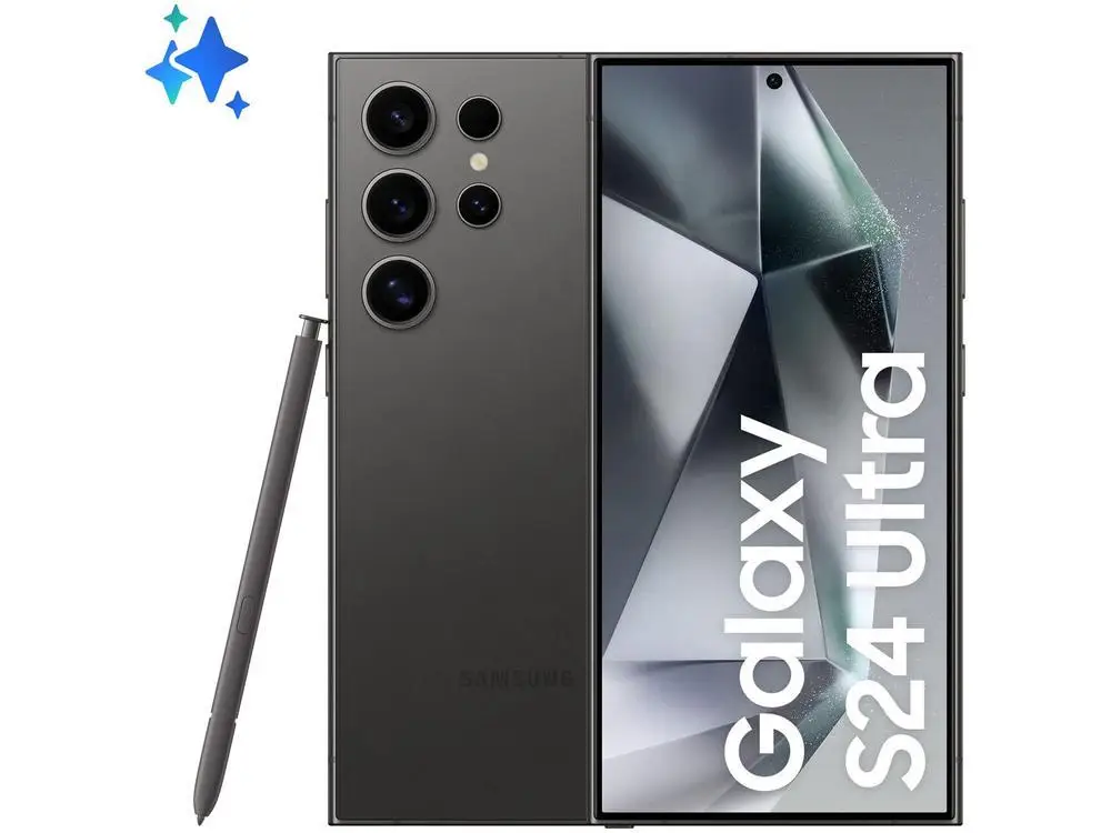 Smartphone Samsung Galaxy S24 Ultra 6,8″ Galaxy AI 256GB Titânio Preto 5G 12GB RAM Câm. Quádrupla 200MP + Selfie 12MP 5000mAh