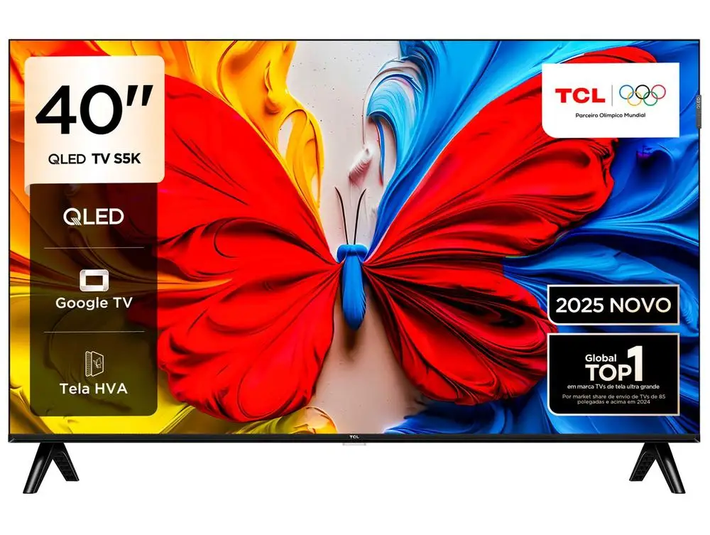 Smart TV 40″ TCL Full HD QLED 40S5K Google TV 2 HDMI