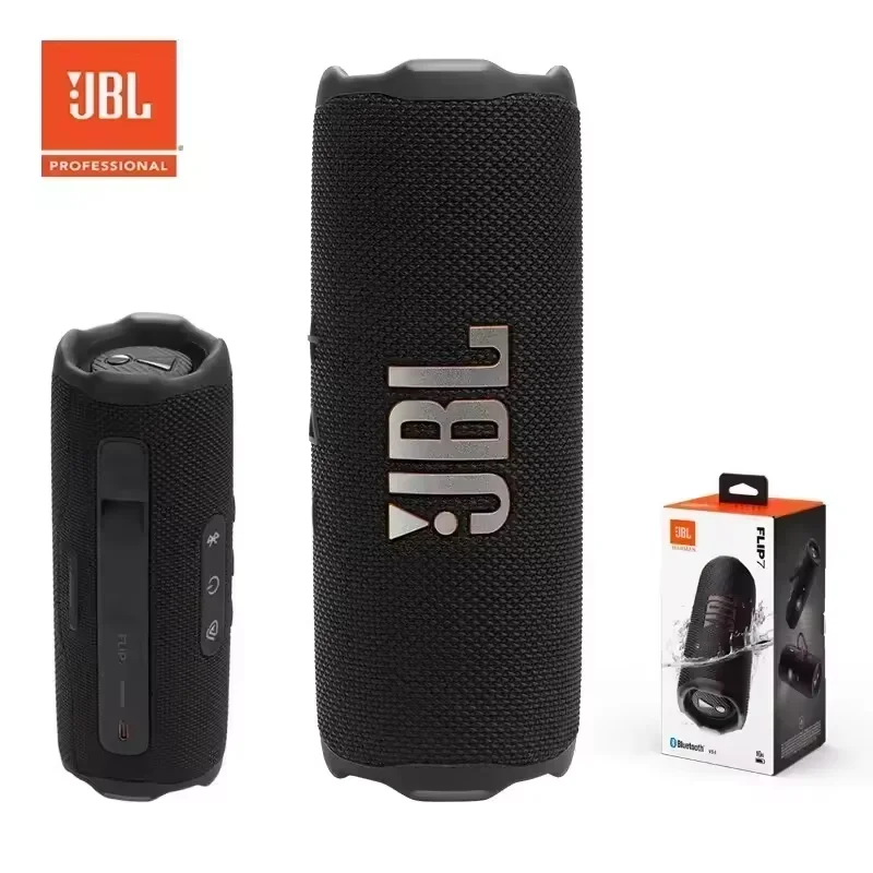 Caixa de Som Bluetooth JBL Flip 7 à Prova d’Água – Sistema de Som Mini HiFi com Graves Potentes IP68 Portátil Sem Fio