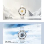 Smartwatch feminino AURAFIT Ella 4, 1,32 Amoled, à prova d’água 1ATM, mais de 150 modos esportivos, monitoramento de saúde, Android e iOS