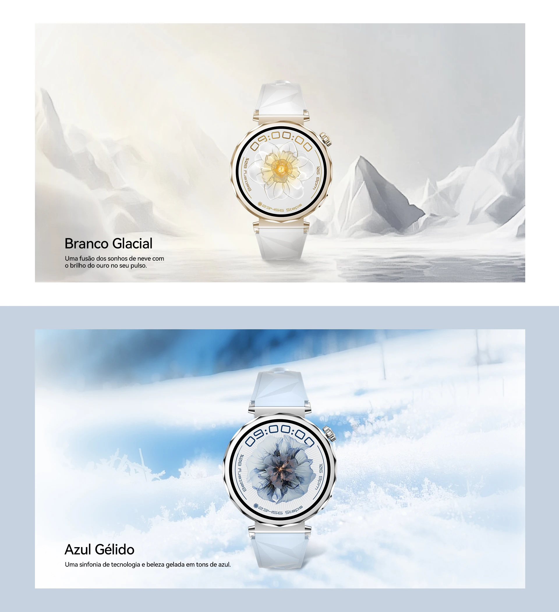 Smartwatch feminino AURAFIT Ella 4, 1,32 Amoled, à prova d’água 1ATM, mais de 150 modos esportivos, monitoramento de saúde, Android e iOS