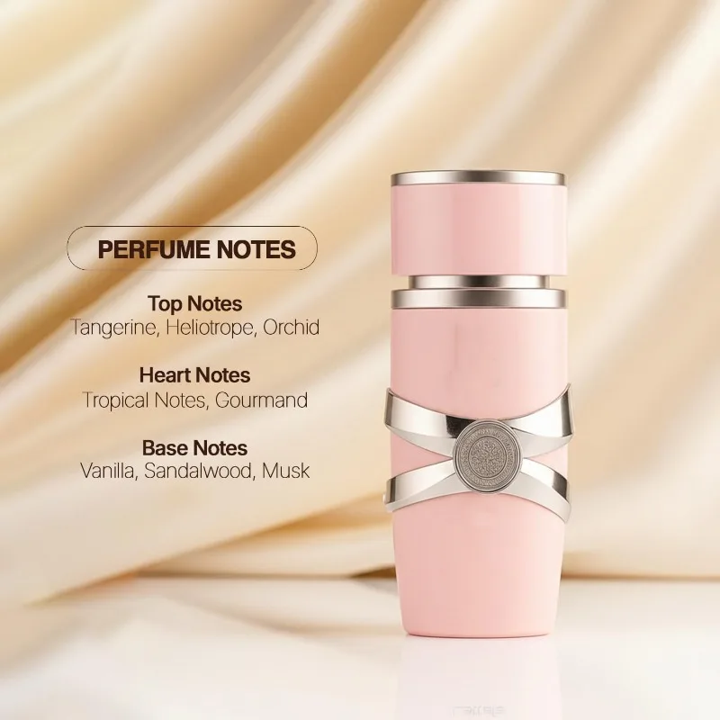 Perfume Originais Yara para Mulheres, Perfume Oriental de Baunilha EDP 100 ML, Floral de Longa Duração com Feromônios para Uso Diário, Festas e Encontros