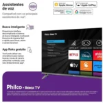 Smart TV 32″ Philco HD DLED P32CRB Roku TV 99323127 2026