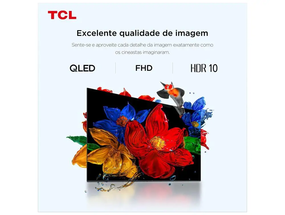 Smart TV 40″ TCL Full HD QLED 40S5K Google TV 2 HDMI