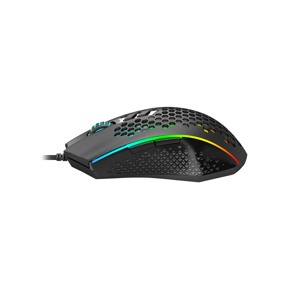 Mouse Gamer Redragon Memeanlion Honeycomb RGB Preto M809-K