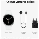 Smartwatch Samsung Galaxy Watch8 40mm Branco 32GB Bluetooth