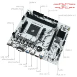 Placa-mãe MACHINIST B450 AM4 AMD suporta CPU Ryzen 5500 5600 5600G, memória DDR4, PC desktop, dual-channel, M-ATX, M.2 NVME.