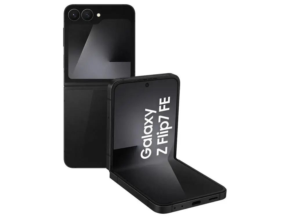 Smartphone Samsung Galaxy Z Flip7 FE 128GB Preto 5G 8GB RAM Tela 6,7″ Câm. Dupla + Selfie 10MP