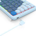 Teclado Mecanico Low Profile Redragon Vili Switch Brown Azul