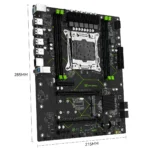 Placa-mãe MACHINIST MR9A-H X99 Suporte para Intel Xeon E5 V3 V4 LGA 2011-3 CPU e DDR4 RAM NVME M.2 USB3.0 de canal duplo
