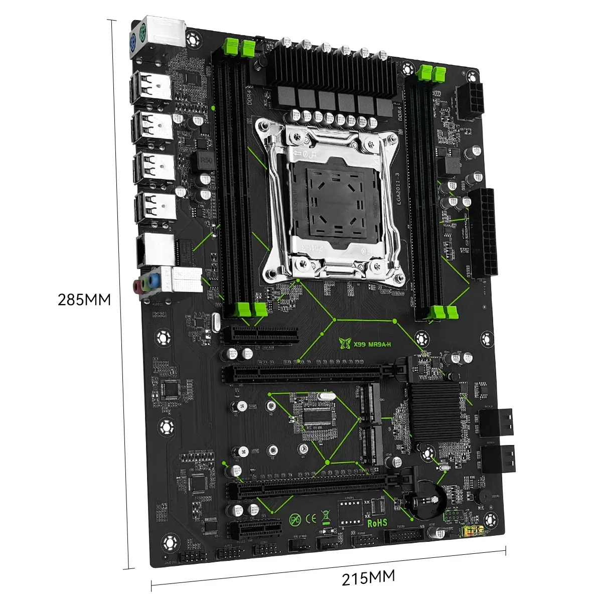 Placa-mãe MACHINIST MR9A-H X99 Suporte para Intel Xeon E5 V3 V4 LGA 2011-3 CPU e DDR4 RAM NVME M.2 USB3.0 de canal duplo