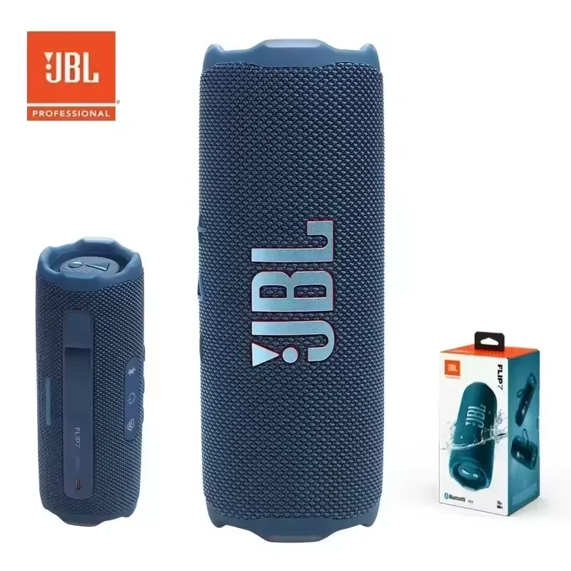 Caixa de Som Bluetooth JBL Flip 7 à Prova d’Água – Sistema de Som Mini HiFi com Graves Potentes IP68 Portátil Sem Fio