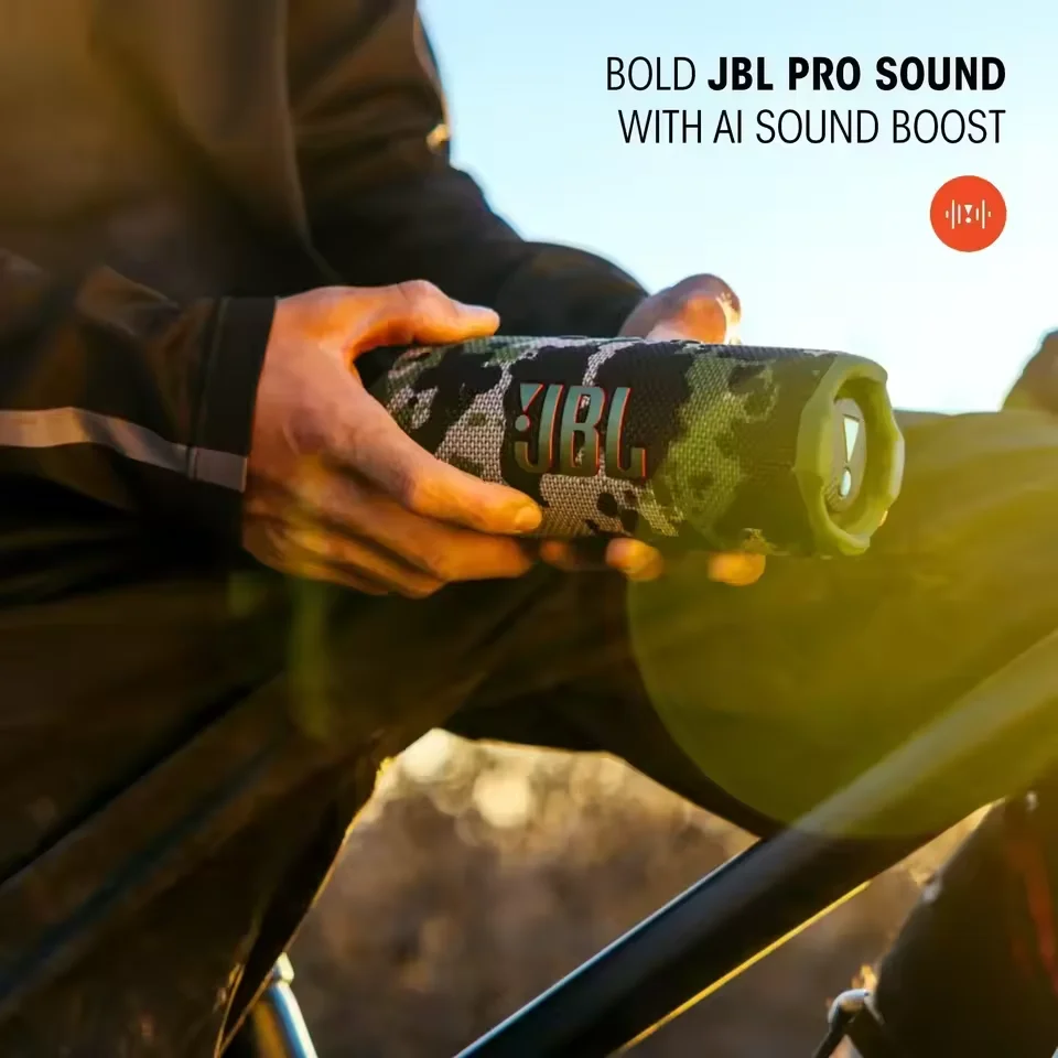 Caixa de Som Bluetooth JBL Flip 7 à Prova d’Água – Sistema de Som Mini HiFi com Graves Potentes IP68 Portátil Sem Fio
