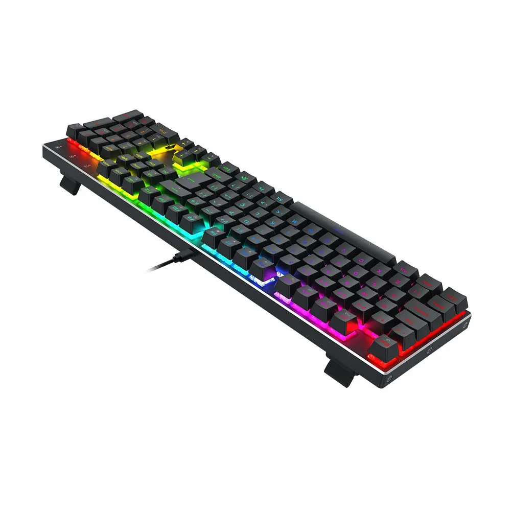 Teclado Magnético Gamer Redragon Dharma Full Size RGB Preto