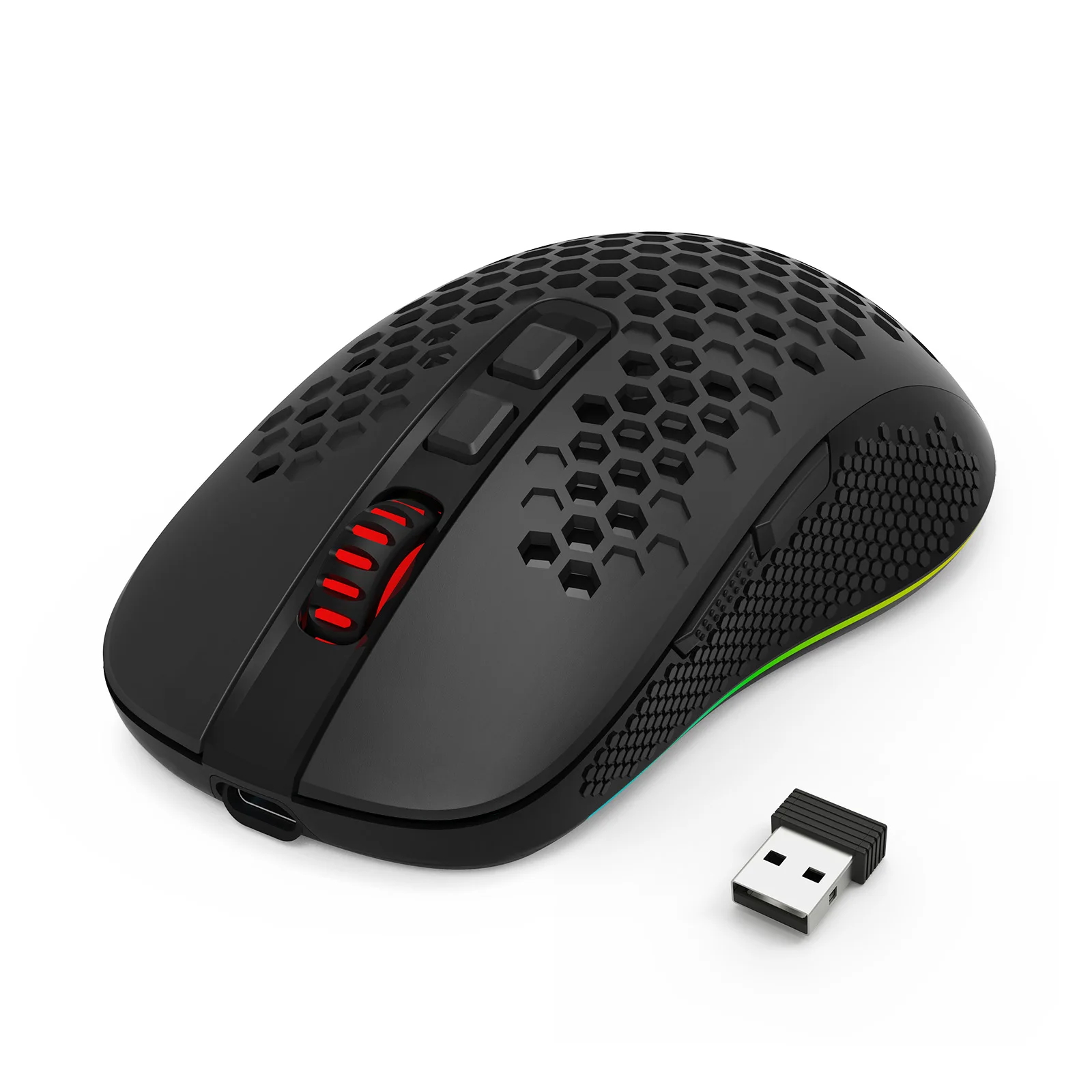 Mouse Gamer Redragon Hana RGB Sensor PAW3104 7200 DPI Preto