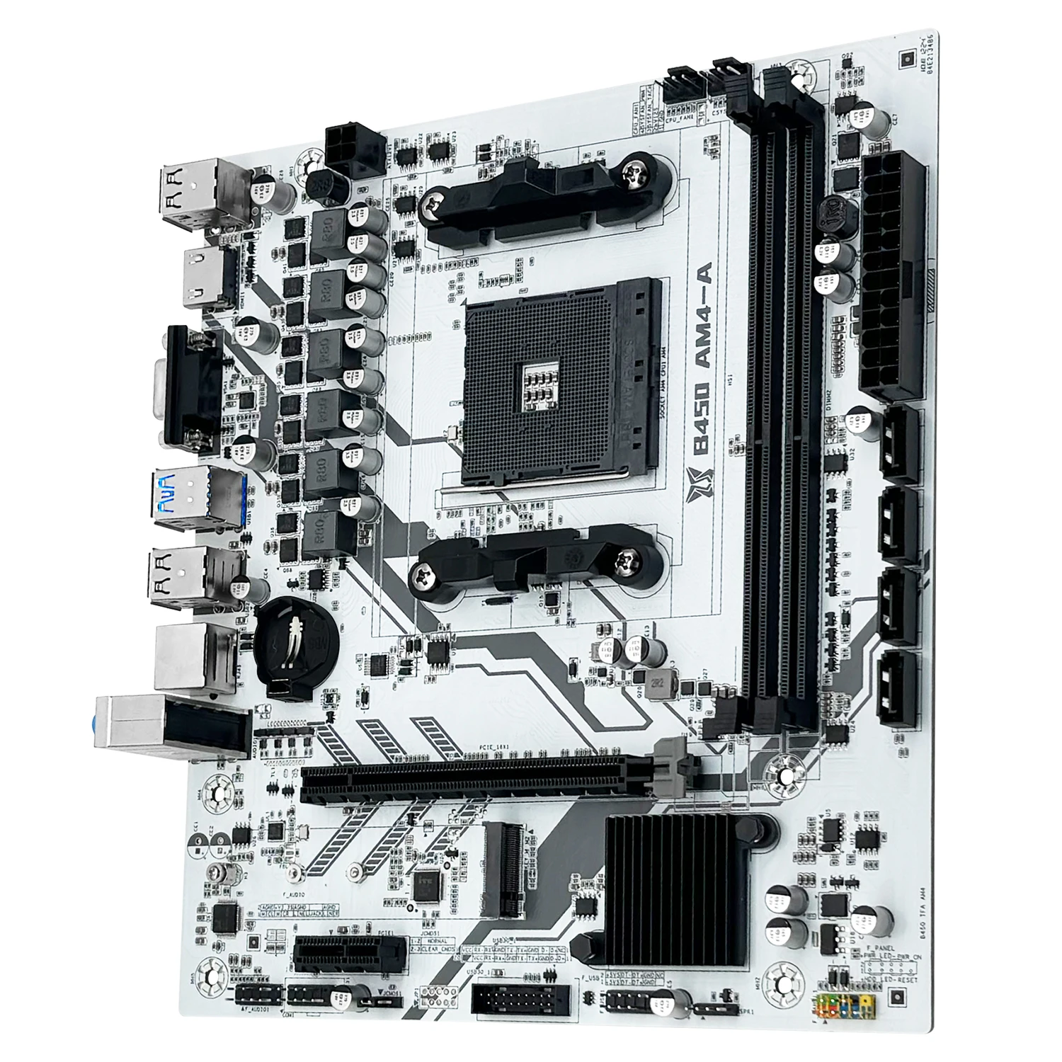 Placa-mãe MACHINIST B450 AM4 AMD suporta CPU Ryzen 5500 5600 5600G, memória DDR4, PC desktop, dual-channel, M-ATX, M.2 NVME.