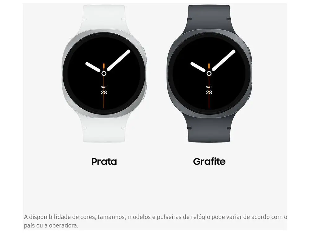 Smartwatch Samsung Galaxy Watch8 40mm Branco 32GB Bluetooth