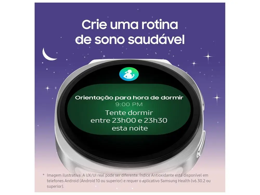 Smartwatch Samsung Galaxy Watch8 40mm Branco 32GB Bluetooth