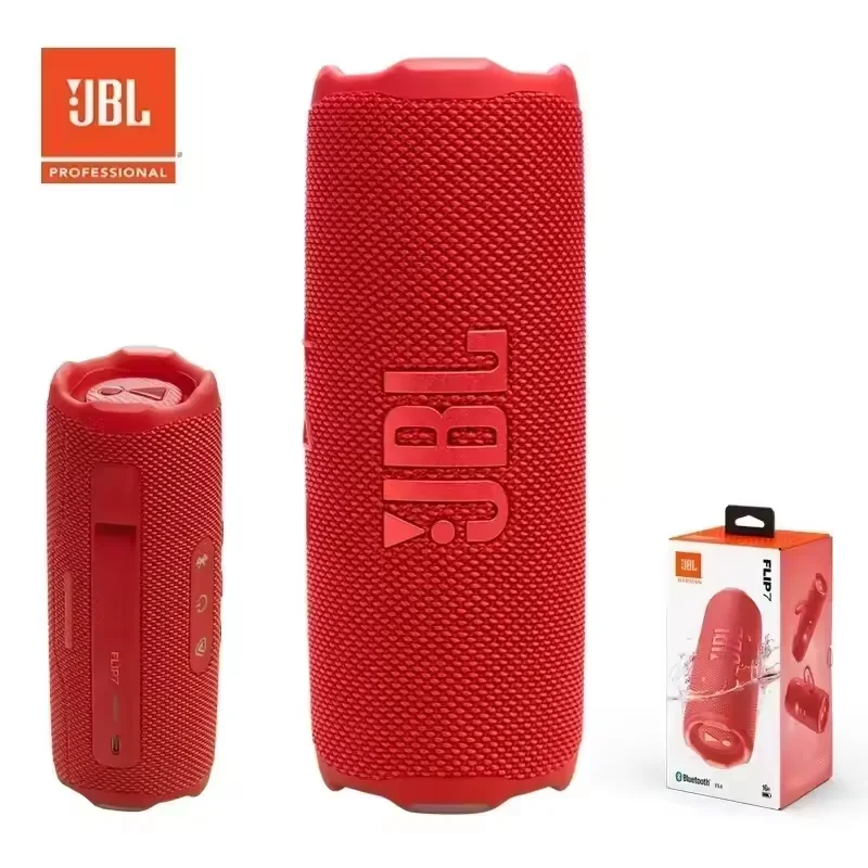 Caixa de Som Bluetooth JBL Flip 7 à Prova d’Água – Sistema de Som Mini HiFi com Graves Potentes IP68 Portátil Sem Fio