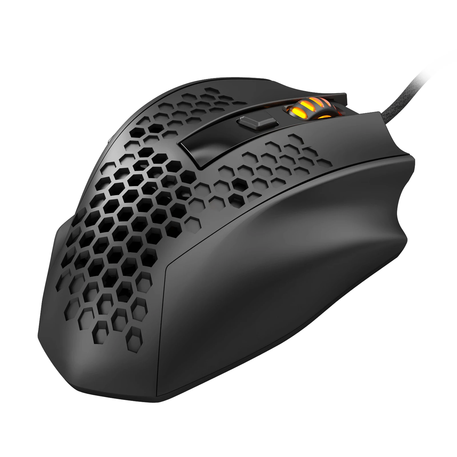 Mouse Gamer Redragon Bomber M722 Ultra Leve 12400 DPI Preto