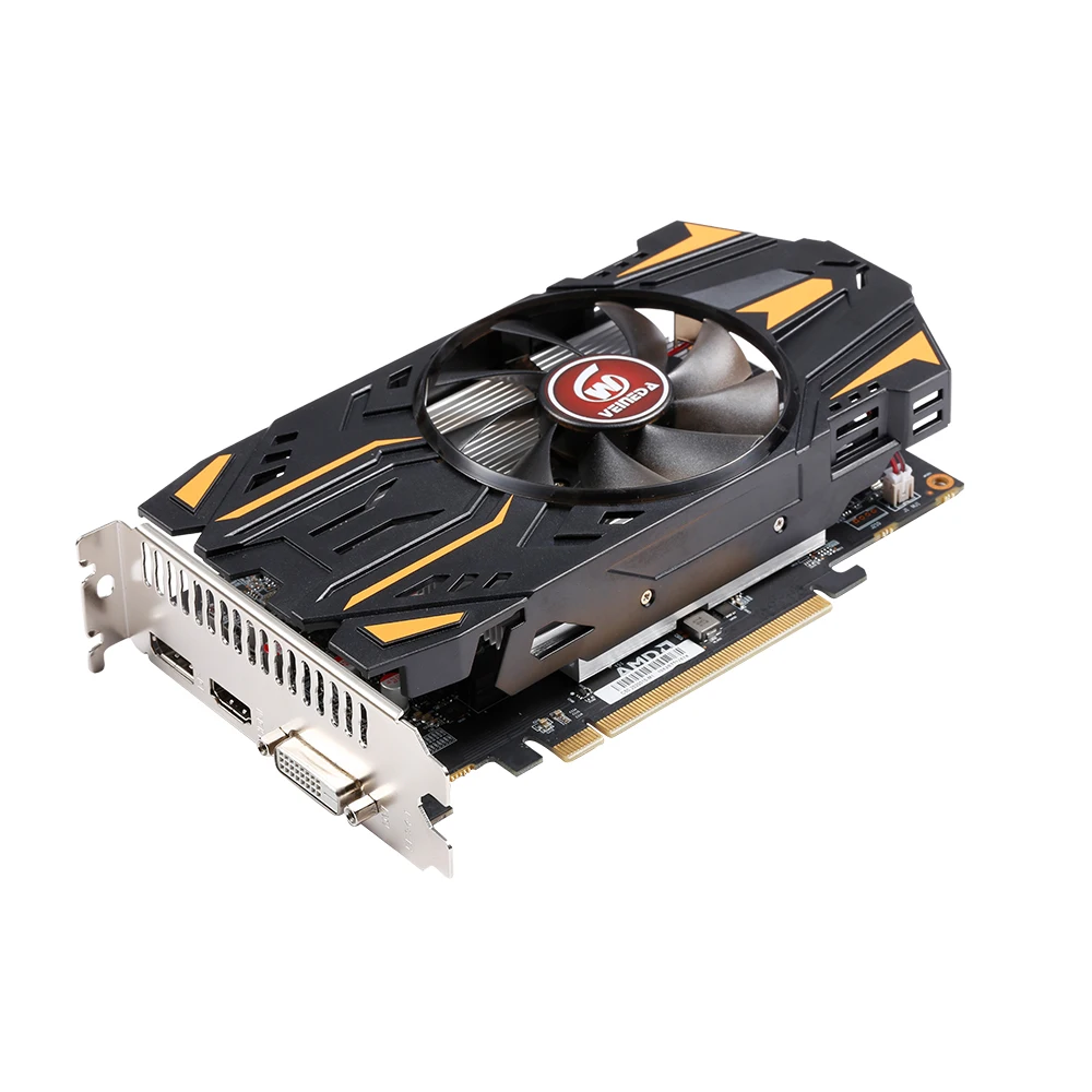 Veineda placas gráficas rx560 4gb gpu gddr5 14nm para jogos de computador desktop vídeo rx560 placa gráfica 128bit rx 560 componentes de computador