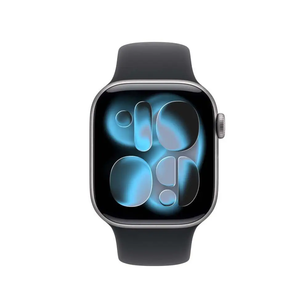 Apple Watch Series 11 GPS + Cellular Caixa Cinza-espacial de Alumínio 42mm Pulseira Esportiva Preta M/G
