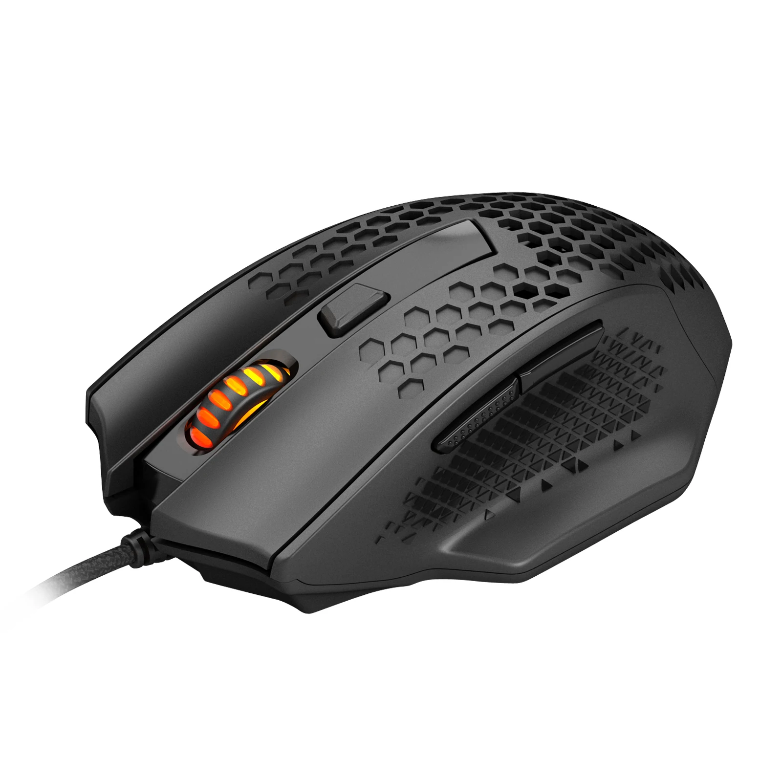 Mouse Gamer Redragon Bomber M722 Ultra Leve 12400 DPI Preto