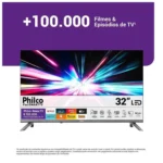 Smart TV 32″ Philco HD DLED P32CRB Roku TV 99323127 2026