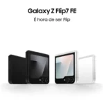 Smartphone Samsung Galaxy Z Flip7 FE 128GB Preto 5G 8GB RAM Tela 6,7″ Câm. Dupla + Selfie 10MP