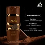 Perfume Original Lattafa Asad Bourbon para Unissex Eau De Parfum Spray 100ml, Perfume de Marca Luxuosa, Perfume de Alta Qualidade, Chocolate de Dubai