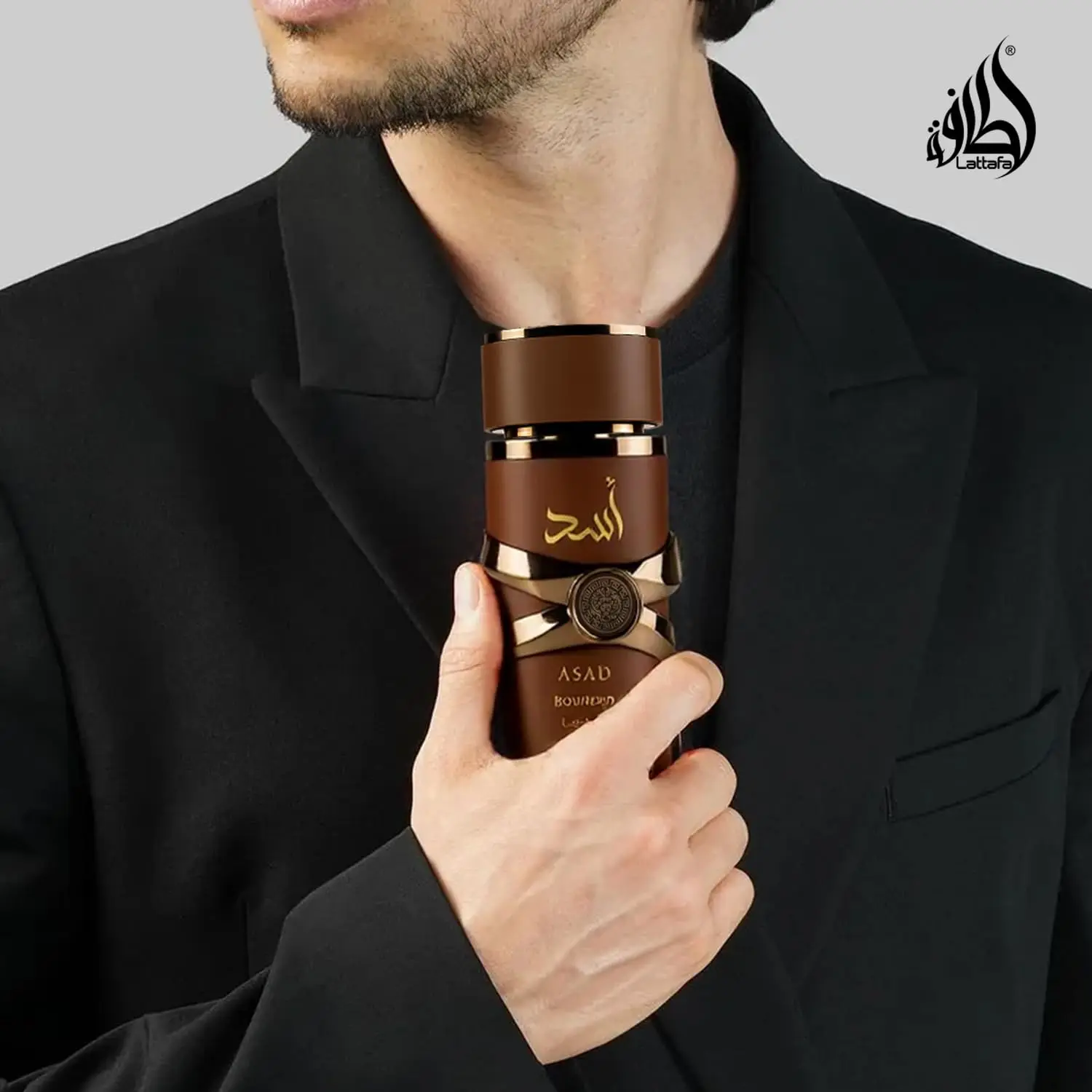 Perfume Original Lattafa Asad Bourbon para Unissex Eau De Parfum Spray 100ml, Perfume de Marca Luxuosa, Perfume de Alta Qualidade, Chocolate de Dubai
