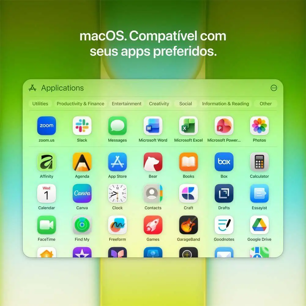 MacBook Neo Apple 13″ Chip A18 Pro CPU de 6 núcleos GPU de 5 núcleos 256GB Azul Índigo MHFF4BZ/A