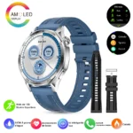 AURAFIT AM29: 1.43″ AMOLED Smartwatch with Wireless Charging, 100+ Modes, Health Monitor (HR/SpO2/Sleep), IP68 ,Support Strava