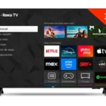 Smart TV 32″ AOC HD DLED Série 5155 32S5155/78G Roku TV 2025