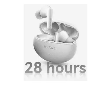 Fone de Ouvido Bluetooth Huawei FreeBuds 5i com Microfone com Cancelamento de Ruído Intra-auricular True Wireless Branco
