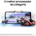 Smartphone Samsung A07 256GB Preto 8GB RAM Tela 6,7″ Câm. Dupla + Selfie 8MP