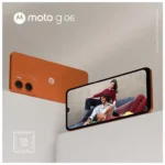 Smartphone Motorola Moto g06 128GB 4GB Ram Laranja Câm. 50MP + Selfie 8MP