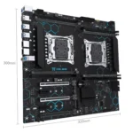 MACHINIST X99 MD8 Dual CPU Placa-mãe LGA 2011-3 Suporte Processador Dual Xeon NVME SATA M.2 8 DDR4 RAM MAX 256G USB3.0 E-ATX