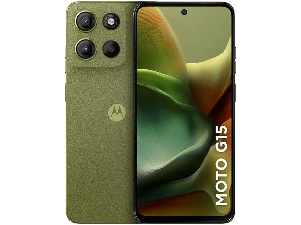 Smartphone Motorola Moto G15 256GB Verde 4G 12GB 6,7″ Câm. Dupla Selfie 8MP