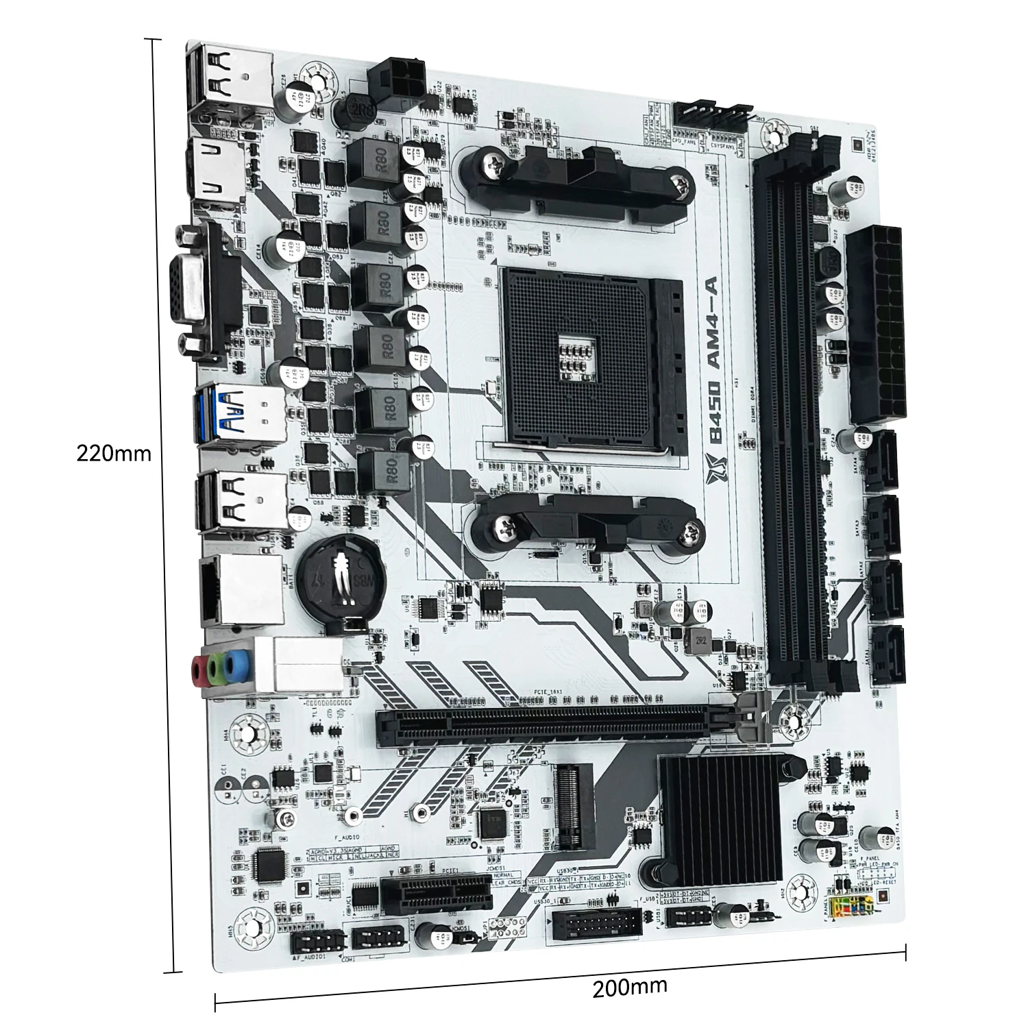 Placa-mãe MACHINIST B450 AM4 AMD suporta CPU Ryzen 5500 5600 5600G, memória DDR4, PC desktop, dual-channel, M-ATX, M.2 NVME.