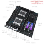 MACHINIST X99 MD8 Dual CPU Placa-mãe LGA 2011-3 Suporte Processador Dual Xeon NVME SATA M.2 8 DDR4 RAM MAX 256G USB3.0 E-ATX
