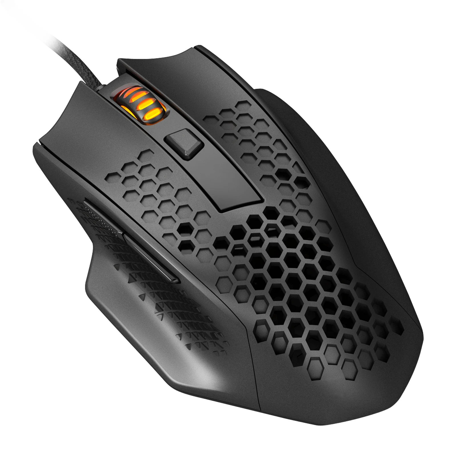 Mouse Gamer Redragon Bomber M722 Ultra Leve 12400 DPI Preto