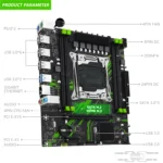 MACHINIST-X99 PR9 Motherboard Set, LGA 2011-3 Kit de Suporte, Xeon 2680, 2690, V3, Processador CPU V4, Memória Desktop, USB 3.0, NVME, SATA, M.2